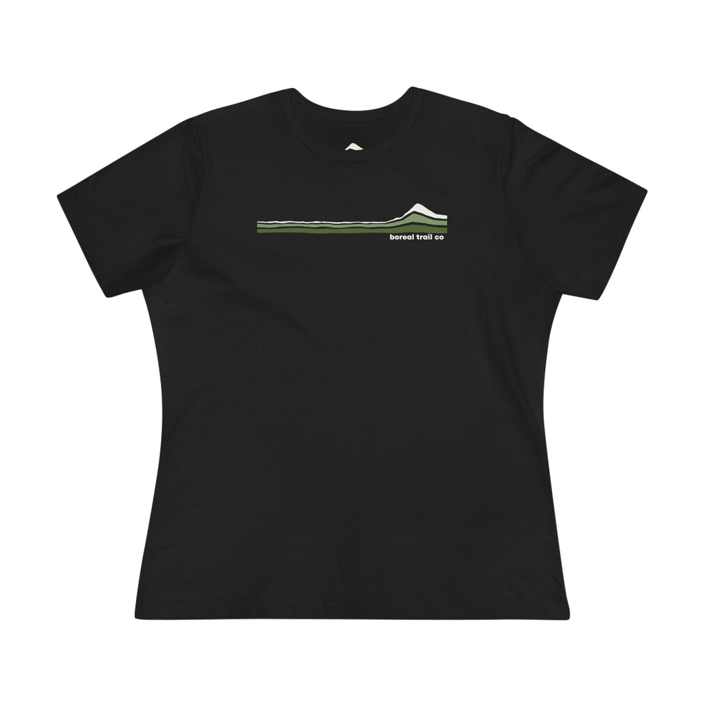 Boreal Trail Co Forest Logo Stripes Women’s Tee