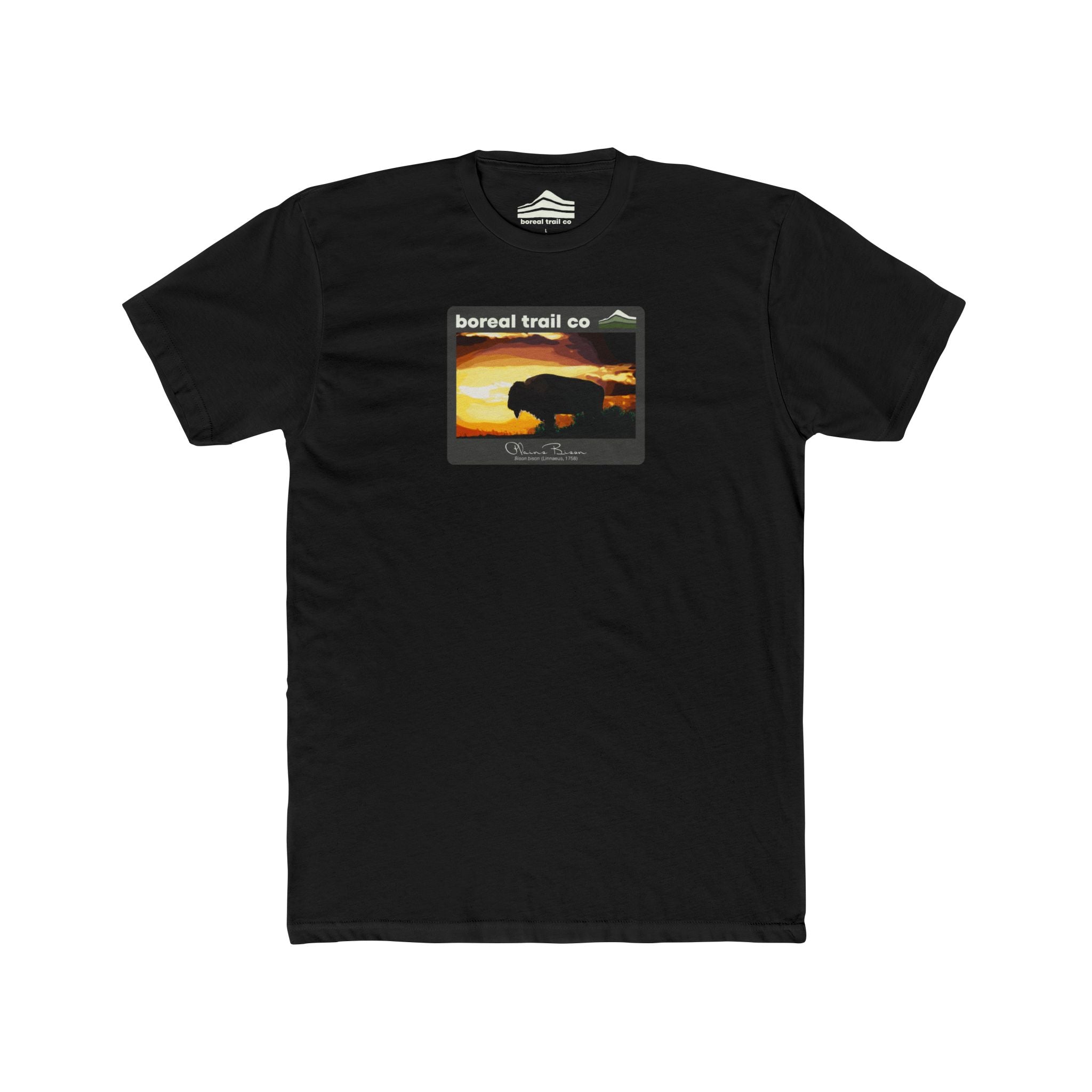 Boreal Trail Co Plains Bison Wildlife Graphic Tee