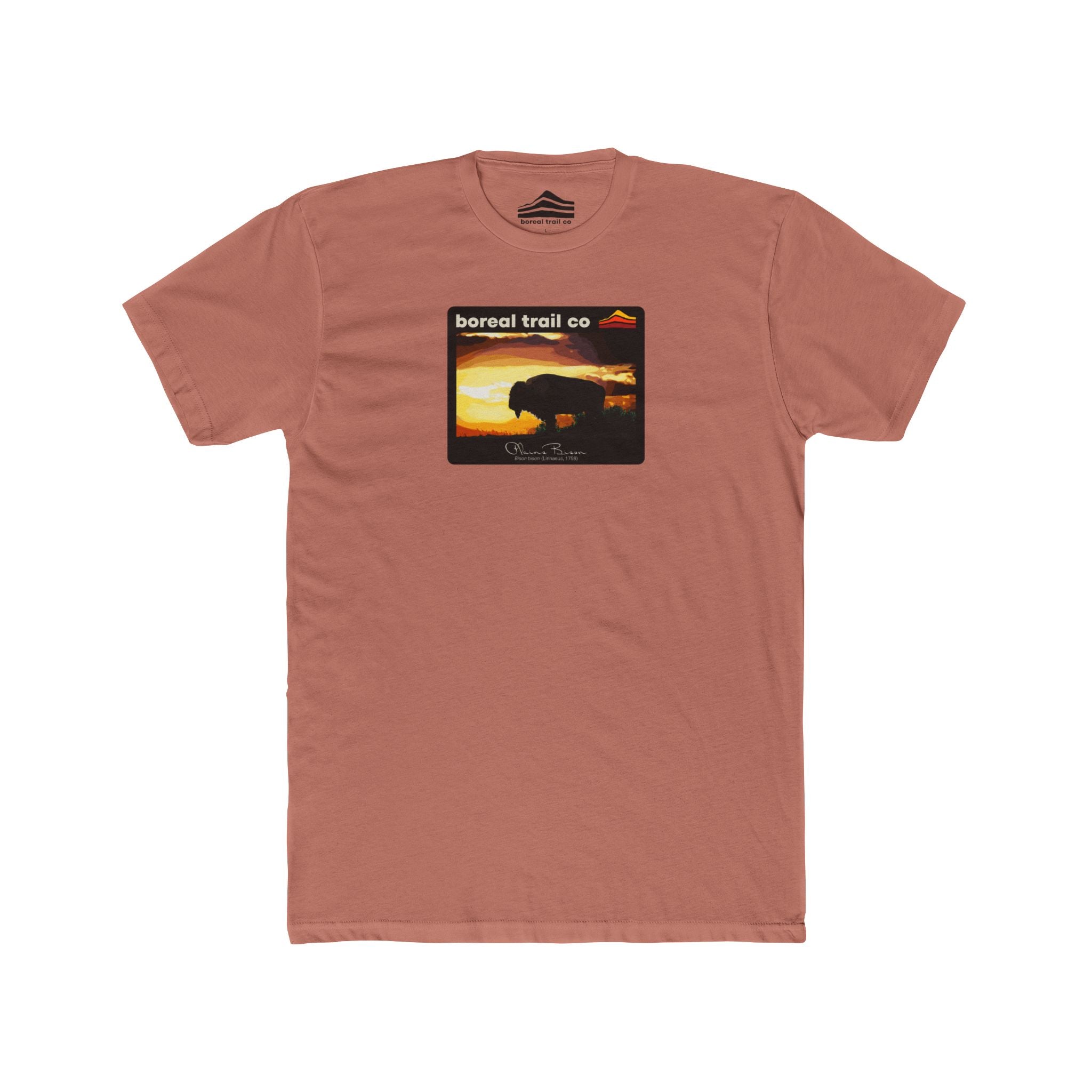 Boreal Trail Co Plains Bison Wildlife Graphic Tee