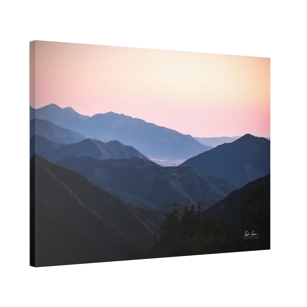 Last Light Over the Valley (Canvas Print)