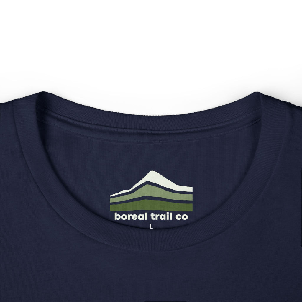 Boreal Trail Co Forest Logo Stripes Women’s Tee