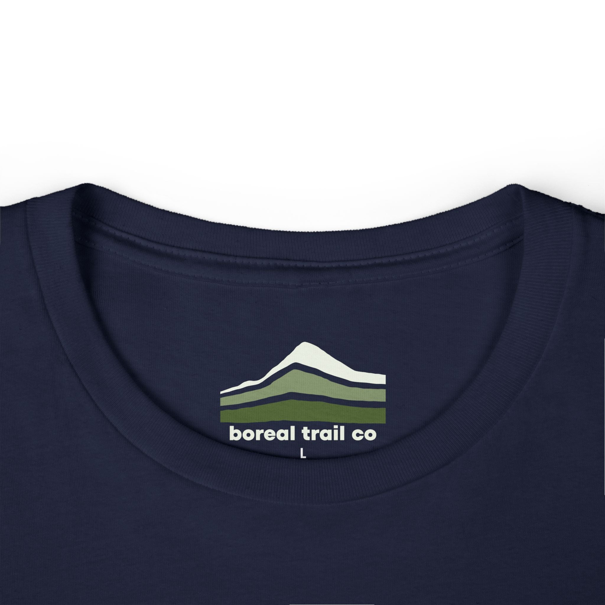 Boreal Trail Co Forest Logo Stripes Women’s Tee