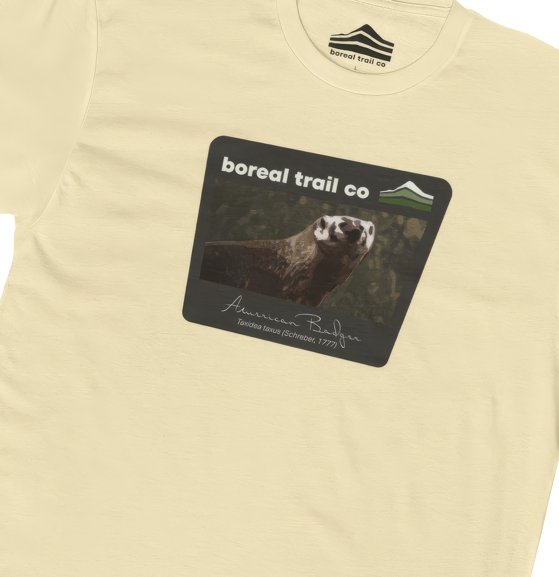 Boreal Trail Co American Badger Wildlife Graphic Tee