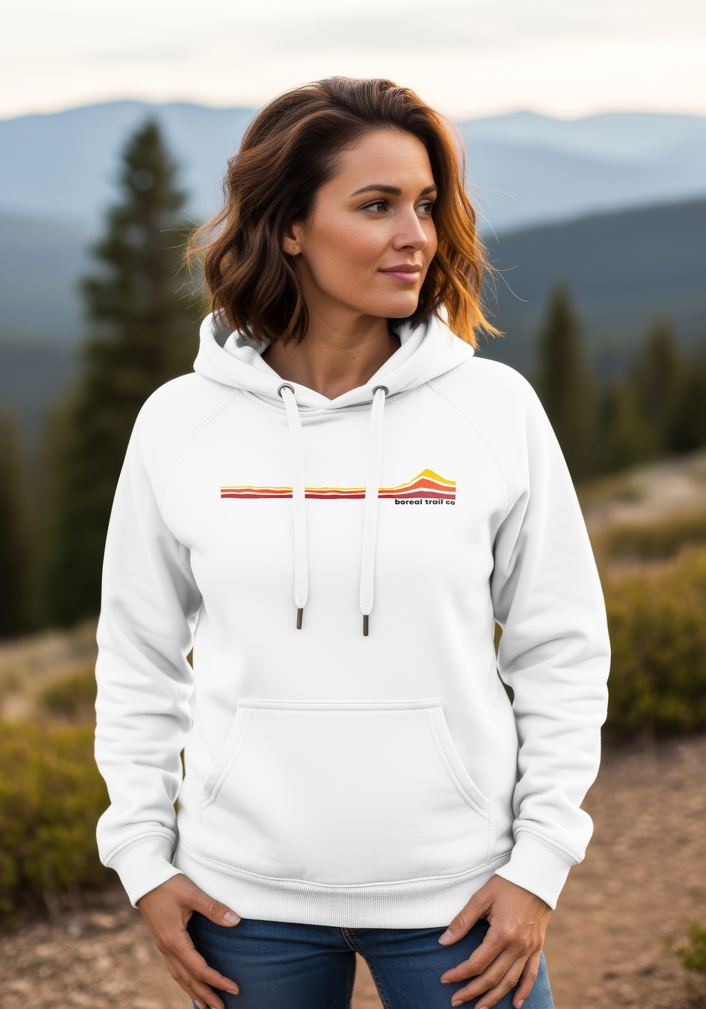 Boreal Trail Co Classic Logo Stripes Hoodie