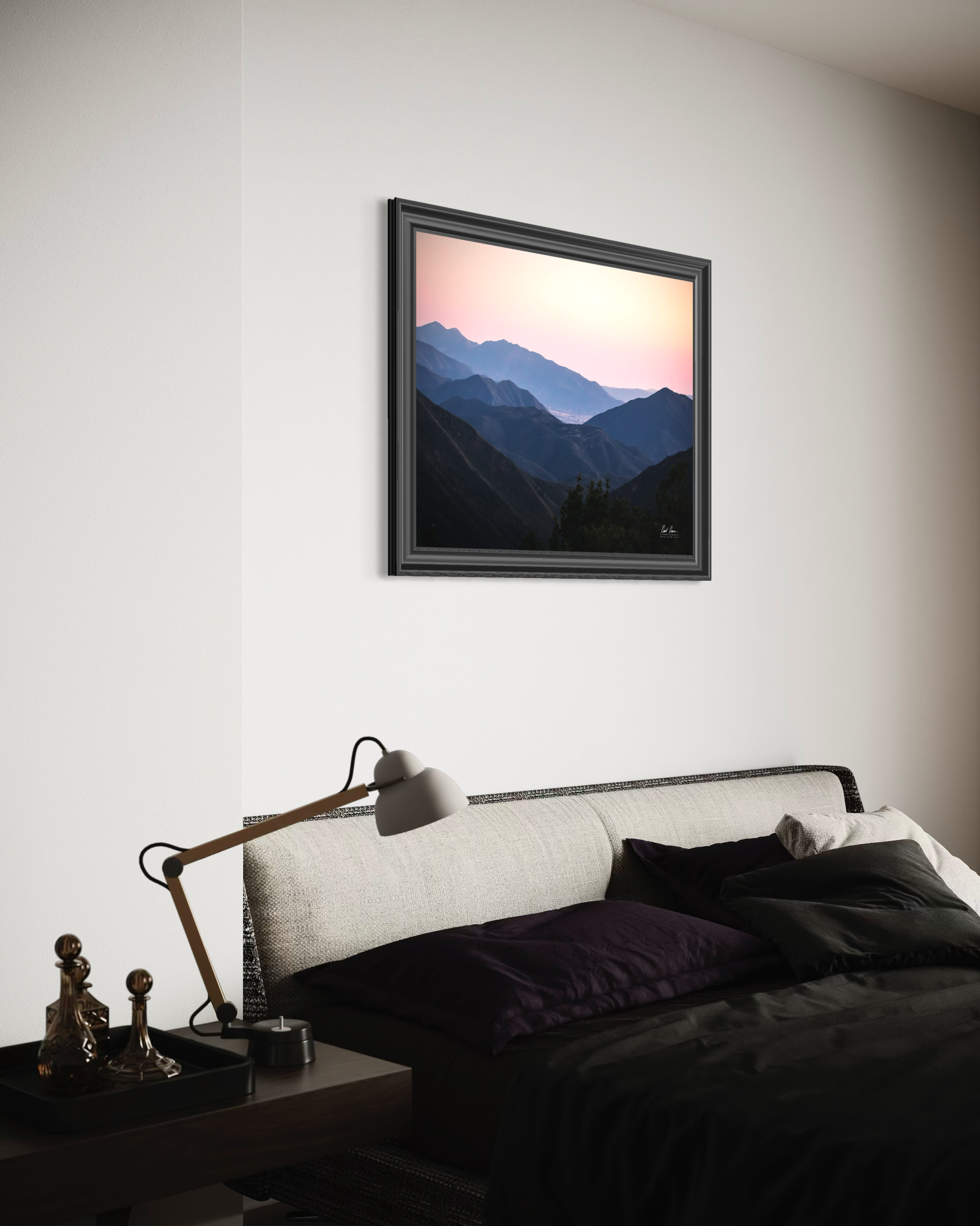 Last Light Over the Valley (Canvas Print)