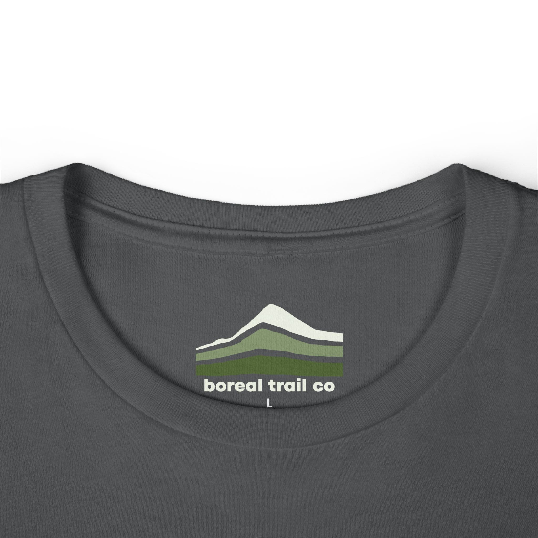 Boreal Trail Co Forest Logo Stripes Women’s Tee